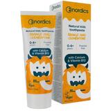 SHORT LIFE - Pasta de Dinti Naturala Fara Flour cu Clementina Portocala si Vitamina B12 pentru Copii Nordics, 50 ml