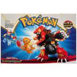 Set de constructie Pokemon - Ash si Charmander vs. Primal Groudon, 340 piese