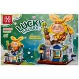 Set de constructie Labubu Micul Orasel 4 in 1, Restaurant, 202 piese