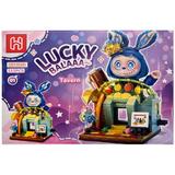 Set de constructie Labubu, Micul Orasel 4 in 1, Taverna, 213 piese