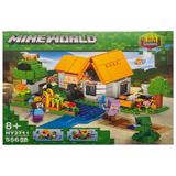 Set de constructie Minecraft World, Casa din padure, 3 variante de asamblare, 556 piese