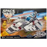 Set de constructie Star Wars 4 in 1 Millennium Falcon, Starfighter, 302 piese