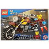 Set de constructie Avengers, Motocicleta lui Iron Man, 258 piese