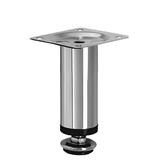 Picior reglabil pentru mobilier, finisaj crom lucios GT, H:100 mm