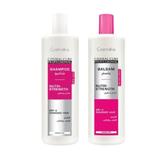 Set Profesional par uscat si deteriorat Sampon 500 ml si Balsam 500 ml Nutri Strength cu Jojoba si Ulei de Argan