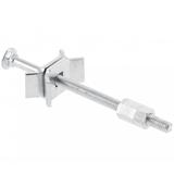 Conector imbinare blat cu surub, finisaj crom, L:100 mm