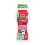 Sampon cu 90% ingrediente naturale pentru copii, aroma de capsune Cosmaline Soft Wave Kids, 400 ml
