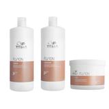Pachet de Reparare pentru Par Deteriorat - Wella Professionals Fusion: Sampon 1000 ml, Balsam 1000 ml, Masca 500 ml