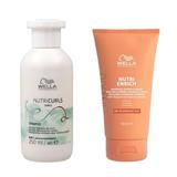 Pachet Tratament pentru Par Cret si Uscat - Wella Professionals Nutricurls & Invigo Nutri-Enrich: Sampon 250 ml, Masca 150 ml