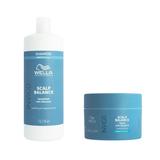 Pachet pentru Scalp Sensibil - Wella Professionals Invigo Scalp Balance Sensitive Scalp: Sampon 1000 ml, Masca 150 ml