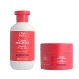 Pachet pentru Par Vopsit cu Fir Gros - Wella Professionals Invigo Color Brilliance Coarse: Sampon 300 ml, Masca 150 ml