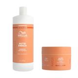 Pachet Intens Nutritiv pentru Par Uscat si Deteriorat - Wella Professionals Invigo Nutri-Enrich: Sampon 1000 ml, Masca 150 ml