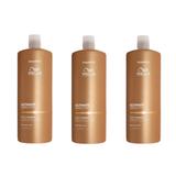Pachet 3 x Sampon Hidratant pentru Par Uscat si Lipsit de Stralucire cu Squalan & Omega 9 - Wella Professionals Ultimate Smooth cu Efect Anti-electrizare, 1000 ml