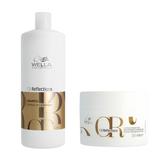 Pachet pentru Par Neted si Stralucitor - Wella Professionals Oil Reflections Luminous: Sampon 1000 ml, Masca 150 ml