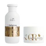 Pachet pentru Par Neted si Stralucitor - Wella Professionals Oil Reflections Luminous: Sampon 250 ml, Masca 150 ml