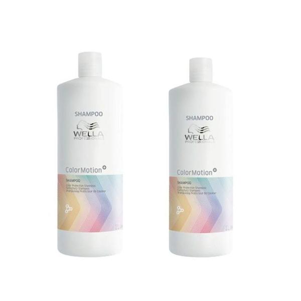Pachet 2 x Sampon pentru Par Vopsit de Mentinere a Culorii si Fortifiere - Wella Professionals Color Motion+, 1000 ml