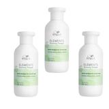 Pachet 3 x Sampon Vegan pentru Toate Tipurile de Par - Wella Professionals Elements Renewing Shampoo, 250 ml