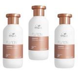Pachet 3 x Sampon de Reparare pentru Par Deteriorat - Wella Professionals Fusion, 250 ml