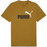 Tricou barbati Puma Ess 2 Color No. 1 Logo Tee 68470869, XXL, Galben