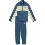 Trening copii Puma Poly Colorblock Suit B Dark Indigo 68736180, 140, Albastru