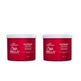 Pachet 2 x Balsam de Reparare cu AHA & Omega 9 Pentru Par Deteriorat Pasul 2 - Wella Professionals Ultimate Repair Deep Conditioner, 500 ml