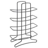 Suport, stativ pentru 12 sticle de vin, Bottle-Tower Lava, finisaj negru mat, 27x11x46 cm