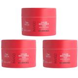 Pachet 3 x Masca pentru Par Vopsit cu Fir Gros - Wella Professionals Invigo Color Brilliance Coarse, 150 ml