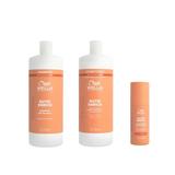 Pachet Intens Nutritiv pentru Par Uscat si Deteriorat - Wella Professionals Invigo Nutri-Enrich: Sampon 1000 ml, Balsam 1000 ml, Balsam Leave-In 150 ml