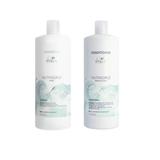 Pachet pentru Par Cret si Ondulat - Wella Professionals Nutricurls: Sampon 1000 ml, Balsam 1000 ml