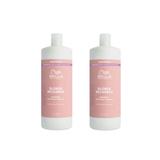 Pachet 2 x Sampon cu Pigment Violet pentru Neutralizarea Tonurilor de Galben - Wella Professionals Invigo Blonde Recharge, 1000 ml