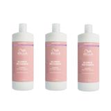 Pachet 3 x Sampon cu Pigment Violet pentru Neutralizarea Tonurilor de Galben - Wella Professionals Invigo Blonde Recharge, 1000 ml