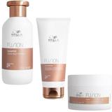 Pachet de Reparare pentru Par Deteriorat - Wella Professionals Fusion: Sampon 250 ml, Balsam 200 ml, Masca 150 ml