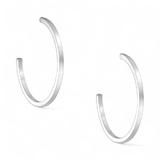 Cercei din argint 925 Sterling, cu inchidere Push-Back, model Silver Glory, 2.2g