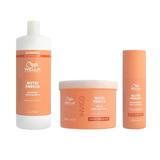 Pachet Intens Nutritiv pentru Par Uscat si Deteriorat - Wella Professionals Invigo Nutri-Enrich: Sampon 1000 ml, Masca 500 ml, Balsam Leave-In 150 ml