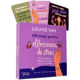 Set Afirmatii pentru eliberarea de stres. Carte + cartoline - Louise Hay, editura For You