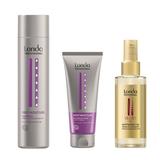 Pachet Intens Hidratant - Londa Professional Deep Moisture & Velvet Oil: Sampon 250 ml, Masca 200 ml, Ulei de Argan 30 ml