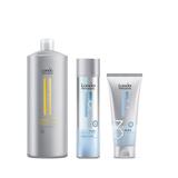 Pachet Reparator - Londa Professional: Sampon Visible Repair 1000 ml, Balsam Lightplex 250 ml, Masca LightPlex, 200 ml