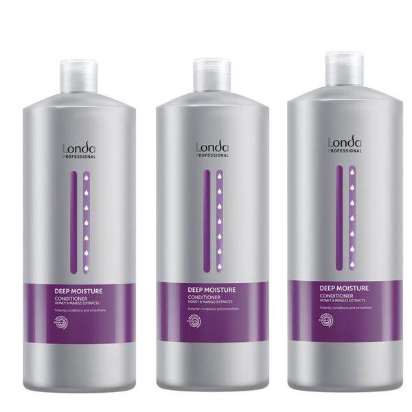 Pachet 3 x Balsam Intens Hidratant - Londa Professional Deep Moisture Conditioner 1000 ml