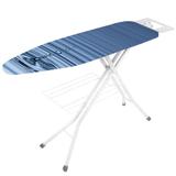 Masa de calcat Orione, cu suport pentru fierul de calcat si rufe, alb, 123x36 cm