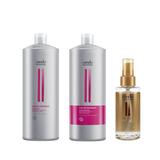 Pachet pentru Par Vopsit - Londa Professional Color Radiance: Sampon 1000 ml, Balsam 1000 ml, Ulei Argan 100 ml