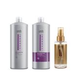Pachet Intens Hidratant - Londa Professional Deep Moisture: Sampon 1000 ml, Balsam 1000 ml, Ulei 100 ml