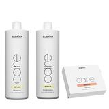 Pachet Reparator pentru Par Deteriorat - Subrina Professional Care: Sampon 1000 ml, Balsam 1000 ml, Fiole Tratament Keratina 6 x 10 ml