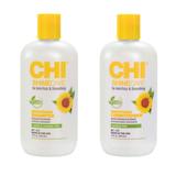 Pachet pentru Netezire - CHI ShineCare for Anti-Frizz & Smoothing: Sampon 355 ml, Balsam 355 ml