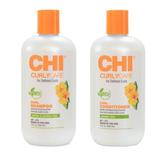 Pachet pentru Par Ondulat - CHI CurlyCare – Curl: Sampon 355 ml, Balsam 355 ml