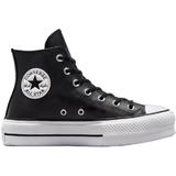 Tenisi cu platforma femei Converse Chuck Taylor All Star Lift Leather High Top 561675C, 41, Negru
