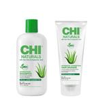 Pachet Hidratant cu Aloe Vera si Acid Hialuronic - CHI Naturals Hydrating: Sampon 355 ml, Masca 177 ml