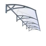 Copertina Pro Alu+Plexiglas de usa, negru transparent, Maprofi - 400x80 cm