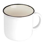 Cana vintage, Alb, 350 ml, Piksel, Ceramica, ø8,9×8,2 cm