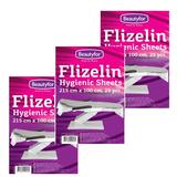 Pachet 3 x Cearceaf din Material Netesut - Beautyfor Flizelin Non-woven Hygienic Sheets, 215 cm x 100 cm, 25 buc