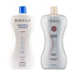 Pachet Hidratant - Biosilk Farouk Hydrating Therapy: Sampon 1006 ml, Balsam 1000 ml